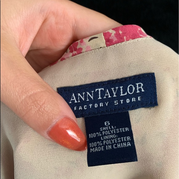 🦇 Vintage Ann Taylor Flour Tank Blouse 🦇 - Picture 5 of 5